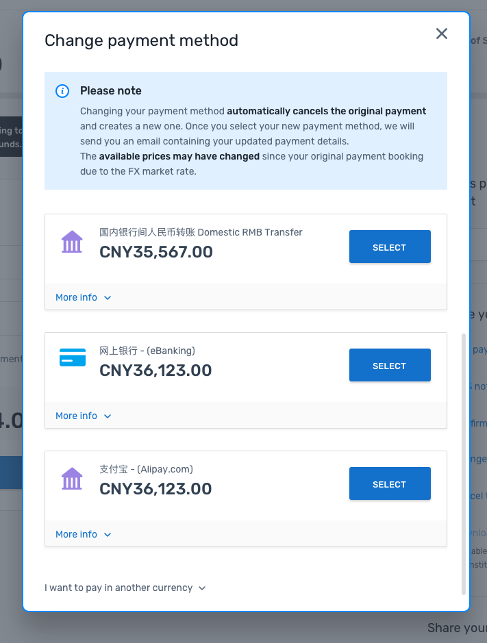 change payment method google